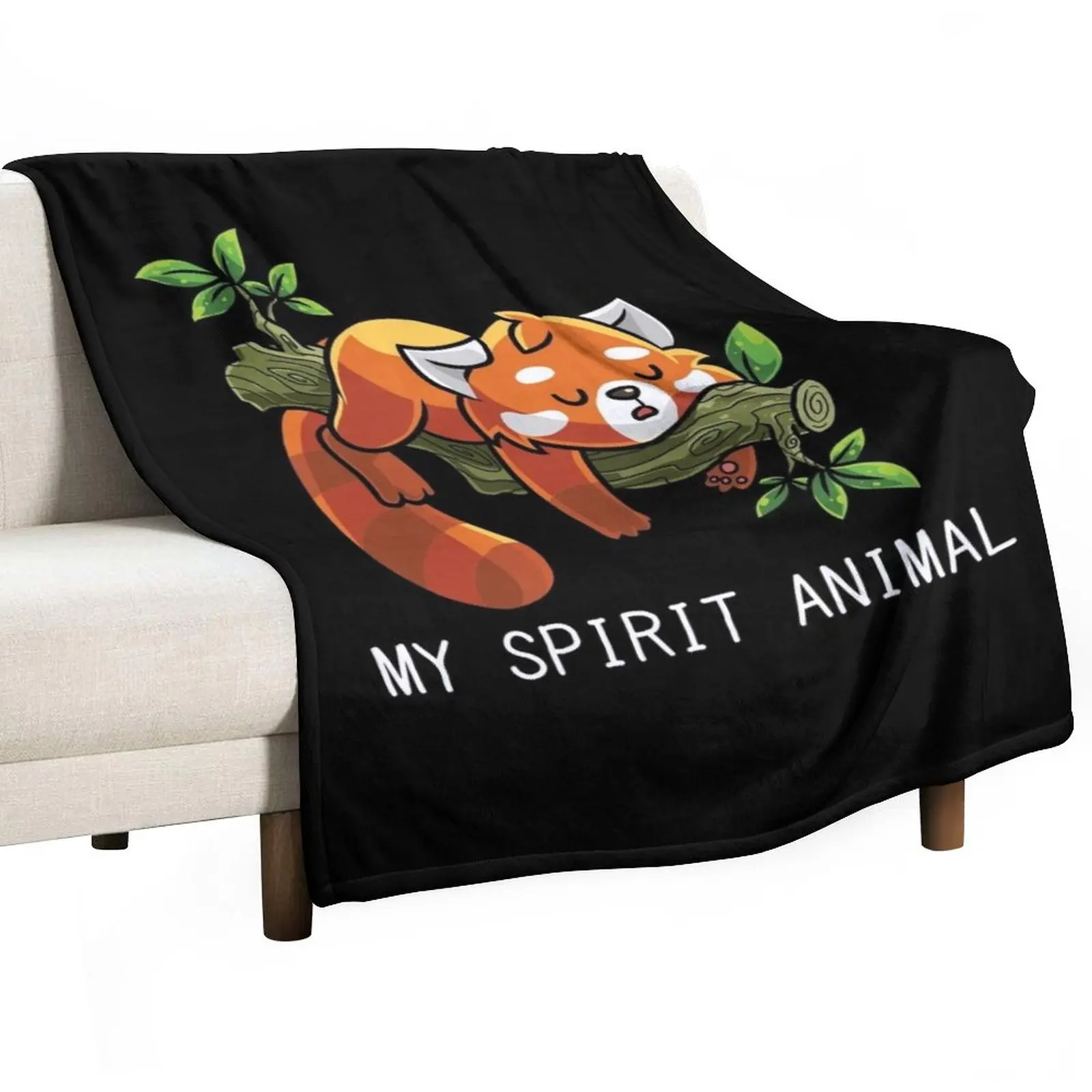 

Red Panda Spirit Animal Throw Blanket Flannels Quilt Luxury Brand Blankets