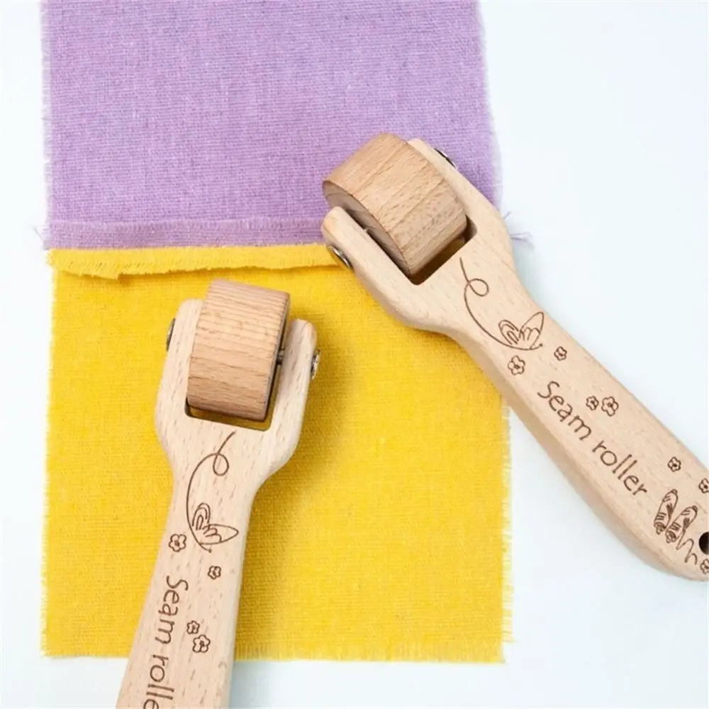 Neue Tapete Für Quilten Nähen Drücken Rad Buche-Holz Presse Quilten Werkzeug Tapete Roller Roller Rolle Naht Roller
