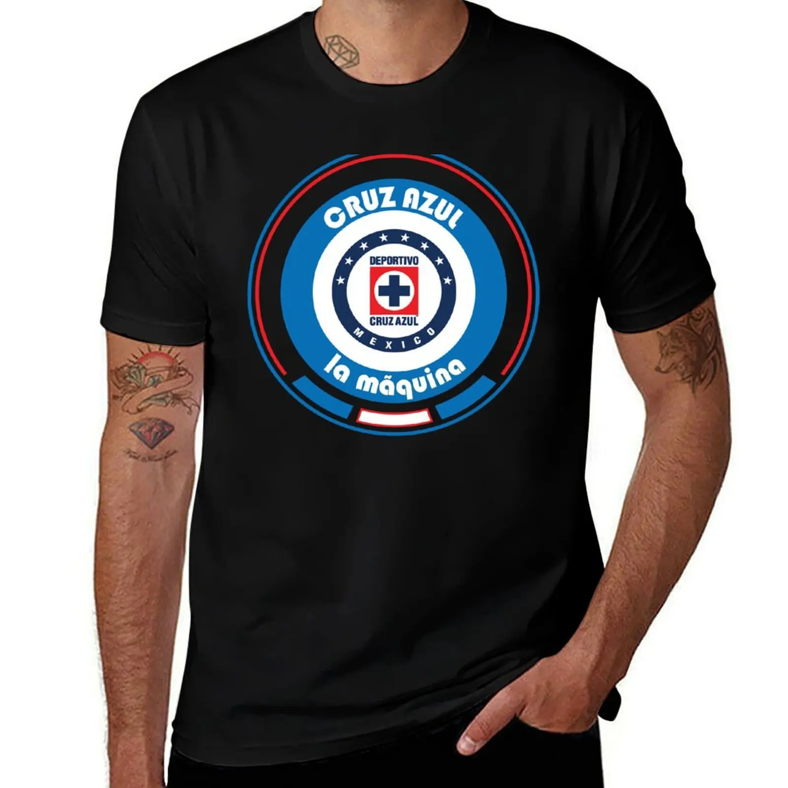 

Liga MX - Team Cruz Azul T-Shirt Active Wear Sports T-Shirt for Men