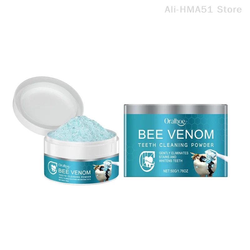 Bee Venom Tooth Cleaning Powder Gently Cleans Teeth From Stains And Protects Them For A Long Time