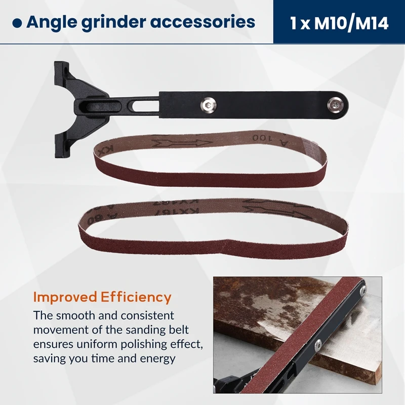 

Адаптер для угловой шлифовальной машины M10/M14 для ленточной шлифовки (переходник для УШМ на ленточную шлифовальную машину)