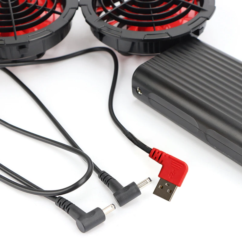 12V air conditioning suit speed control cable USB 5V fan cooling vest cooling suit 5V fan speed control cable