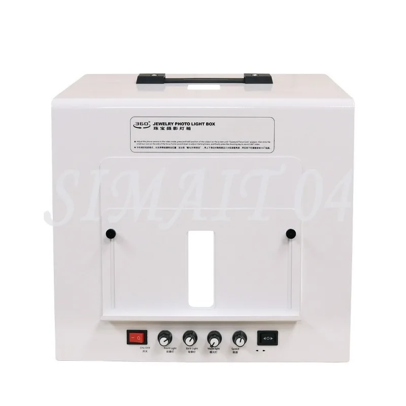 Photo Box Studio Electric Turntable Photo Box Small Still Life 360 Degree Rotation Metal Cabinet