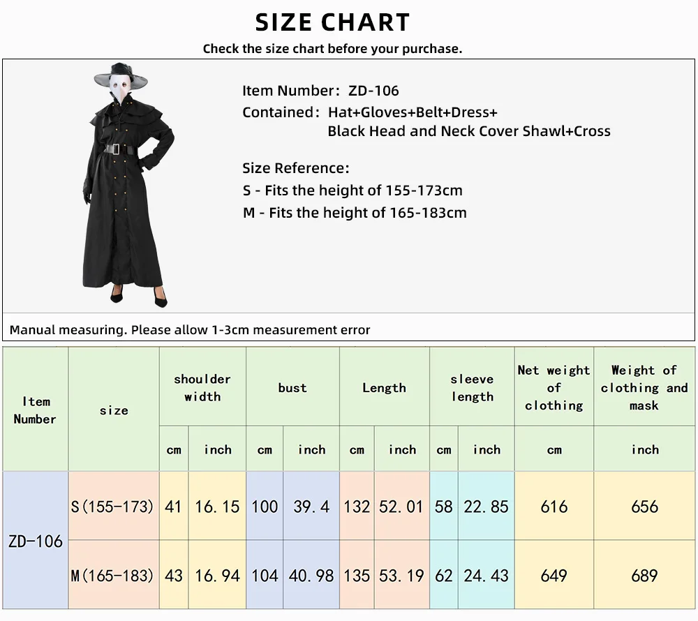 Robe Médecin de la Peste Femme – Ensemble Steampunk – photo 2