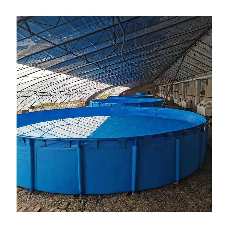 Fish Farm Pool Pvc Tarpaulin Fish Tank Outdoor Fish Pond Tanks For Shrimp Breeding