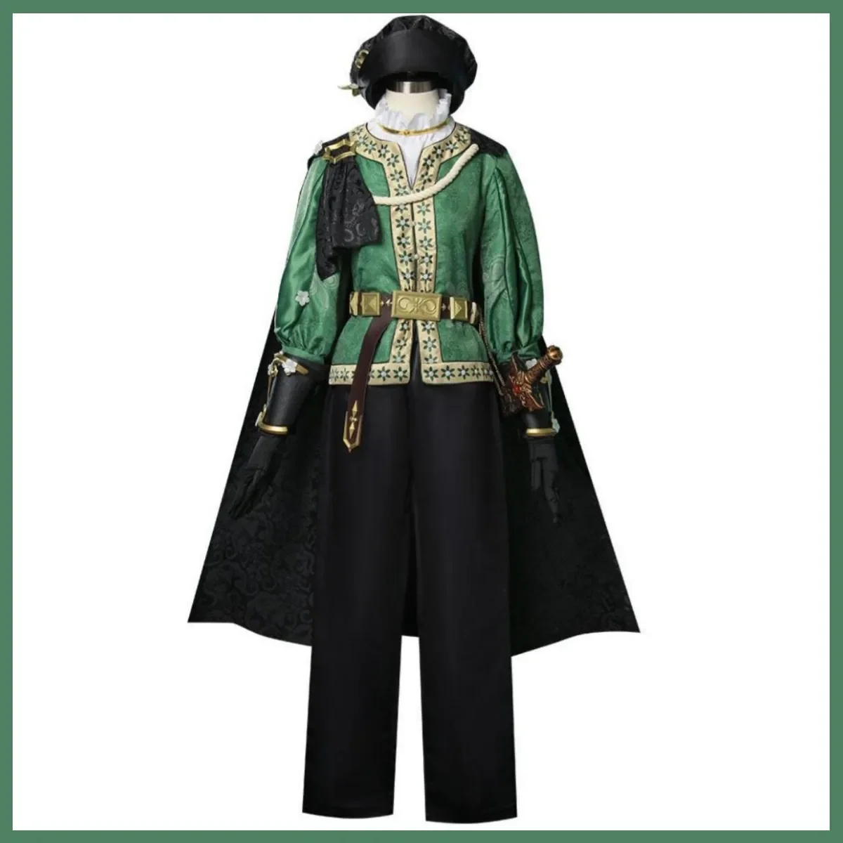 Costume de Cosplay du Patient Emil, Jeu d'Anime, Perruque Verte, Uniforme Everak, Ensemble Complet, Halloween, Noël, pour Homme Adulte