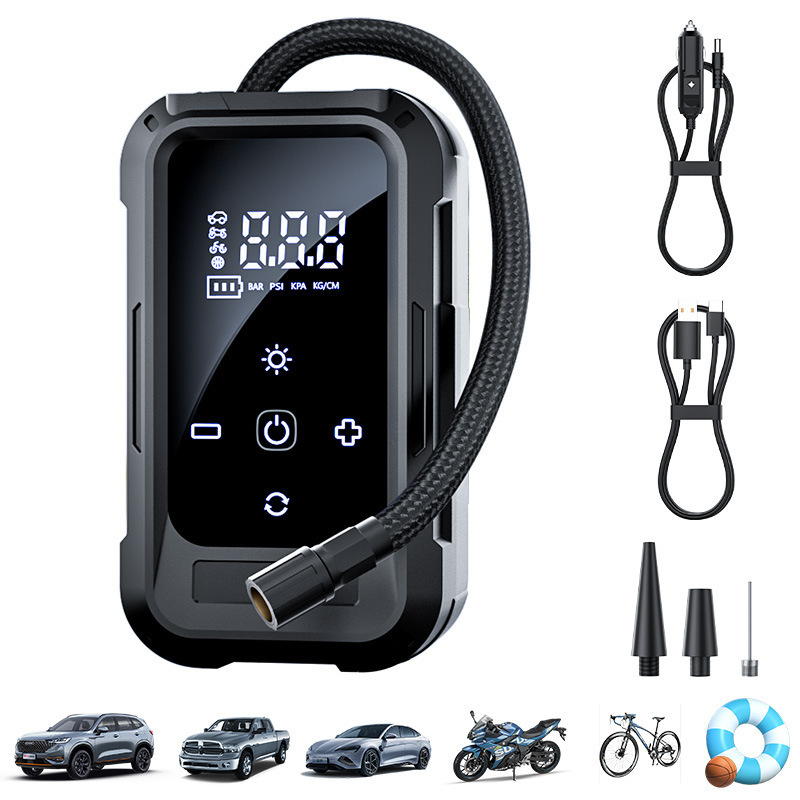  2026 New Cordless Electric Smart Portable Tire Inflator Portable Air Pump for Car SUV Motorcycle Pickup portable air pump 