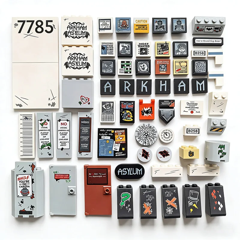 

Набор строительных блоков с принтом самолета, серия 76300, печатные материалы, обычные гранулированные компоненты, 63 шт.