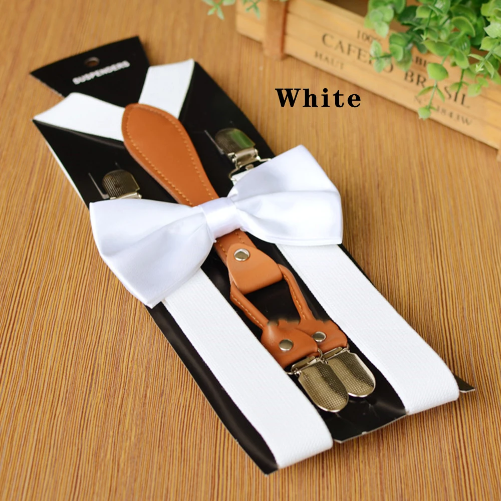 New Adjustable Kids Suspenders Elastic Striped Suspender Candy Color Children Braces Wedding Accessories Girls Boys Straps