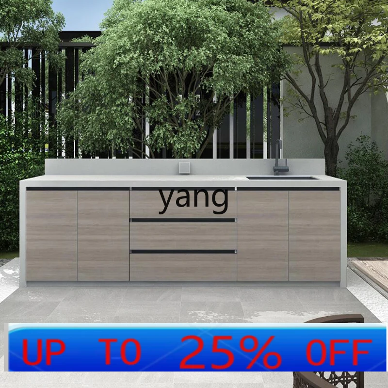 

LMM Outdoor Terrace Villa Courtyard Garden Water Pool Basin Integrated Cabinet Operation Table Customization