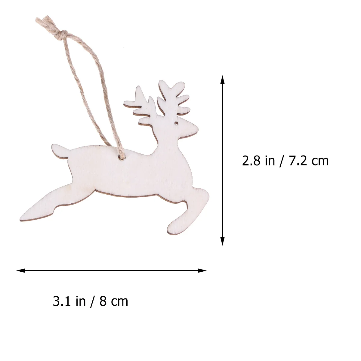 

30 Pcs Wooden Pendant Christmas Charms for Jewelry Indoor Bamboo Hanging Ornaments