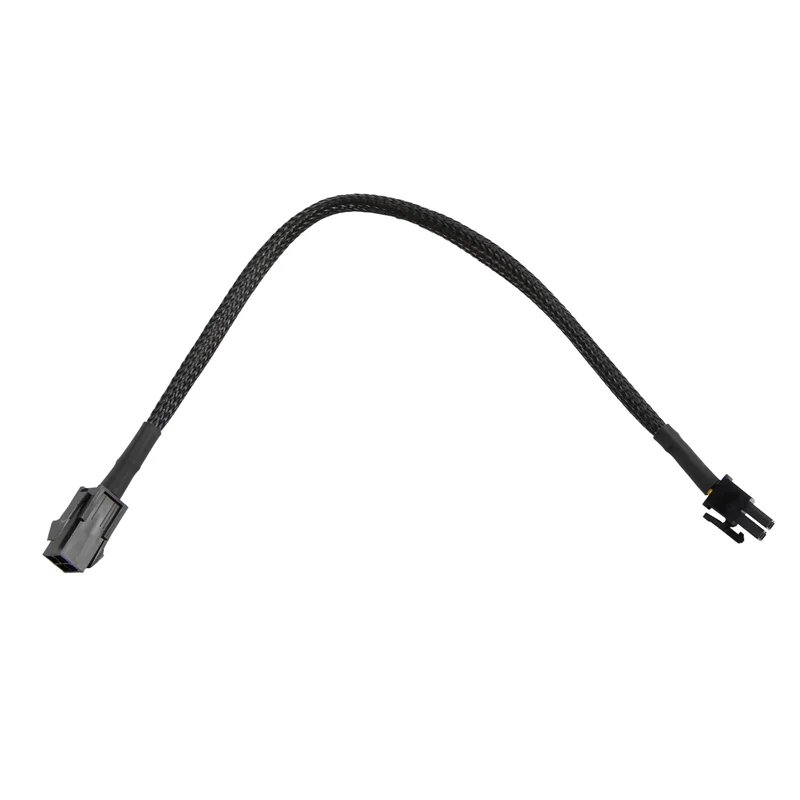 BFYL-แขน ATX 4 Pin P4 ชาย ATX P4 หญิง CPU Power Extension Cable สีดํา
