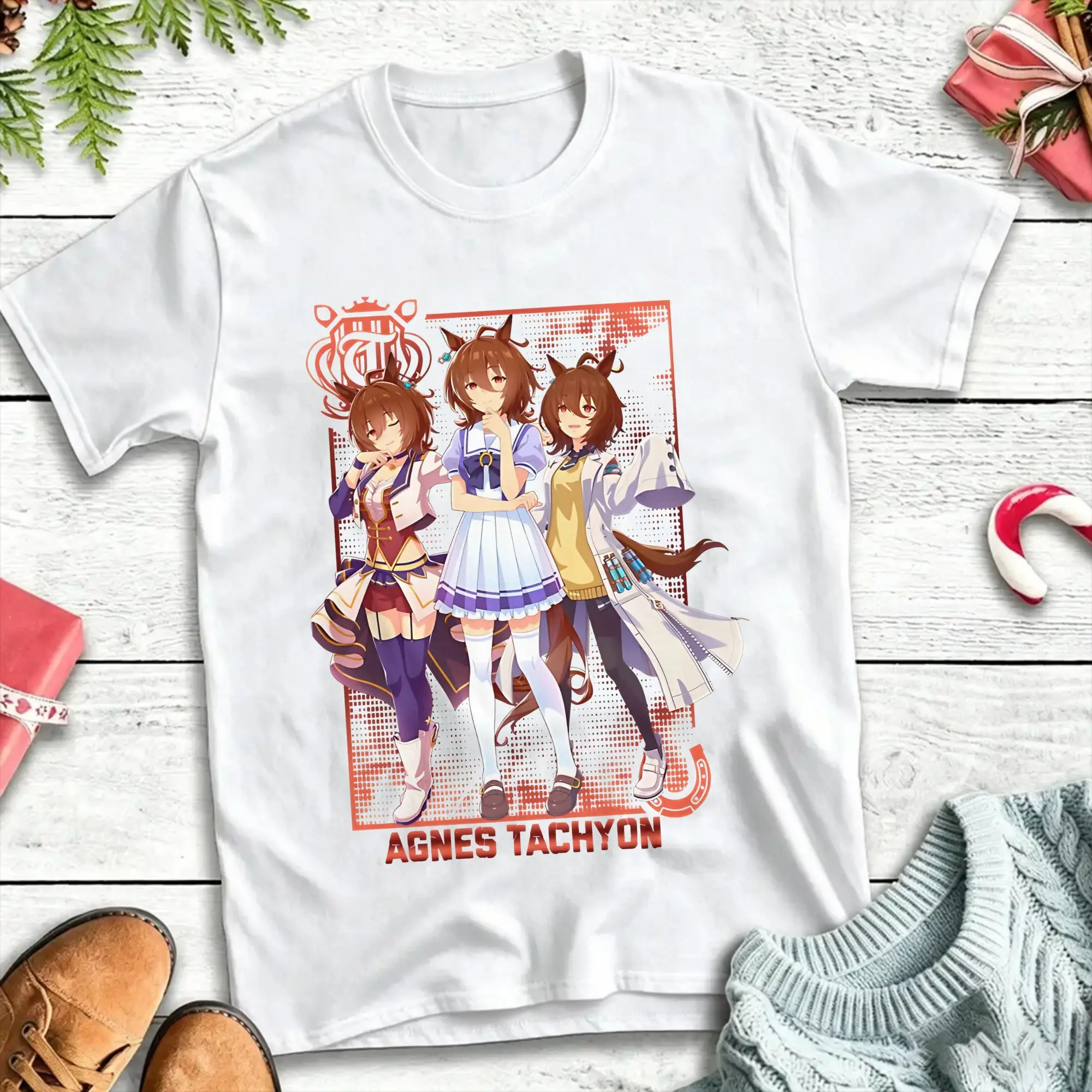 Men Women Agnes Tachyon Uma Musume T Shirt  Cotton Clothes Funny Short Sleeve Round Neck Tee Shirt Gift Idea T-Shirt
