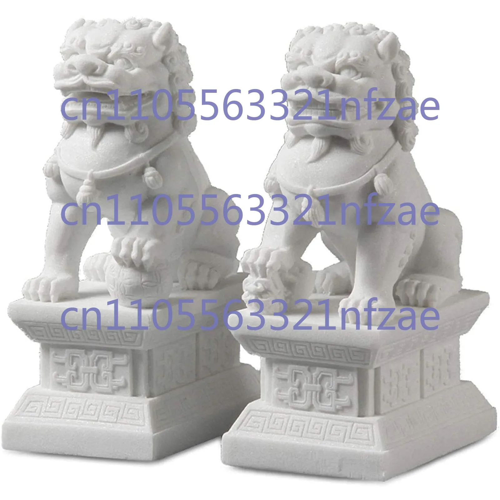 

4 "пара статуй льва-хранителя Фу Foo Dogs, пекинские львы, зверь, декор фэн-шуй