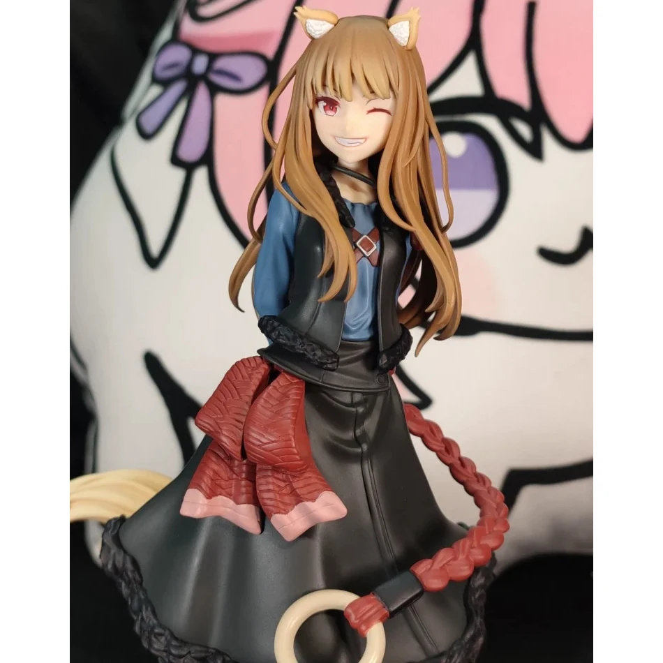 17 سنتيمتر أنيمي التوابل والذئب الشكل اللعب 17 سنتيمتر هولو الشكل عمل دمية لطيف الفتيات البلاستيكية لعبة مجسمة للأطفال هدايا عيد الميلاد في الأوراق المالية