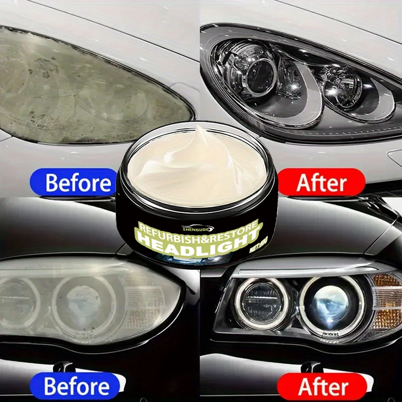 1 Piece of Glass Polishing Compound Cleaner, Window Cleaner, Glass Scratch Remover, Car Glass Cleaning Powder Paste, Safe Windshield Polishing Wax