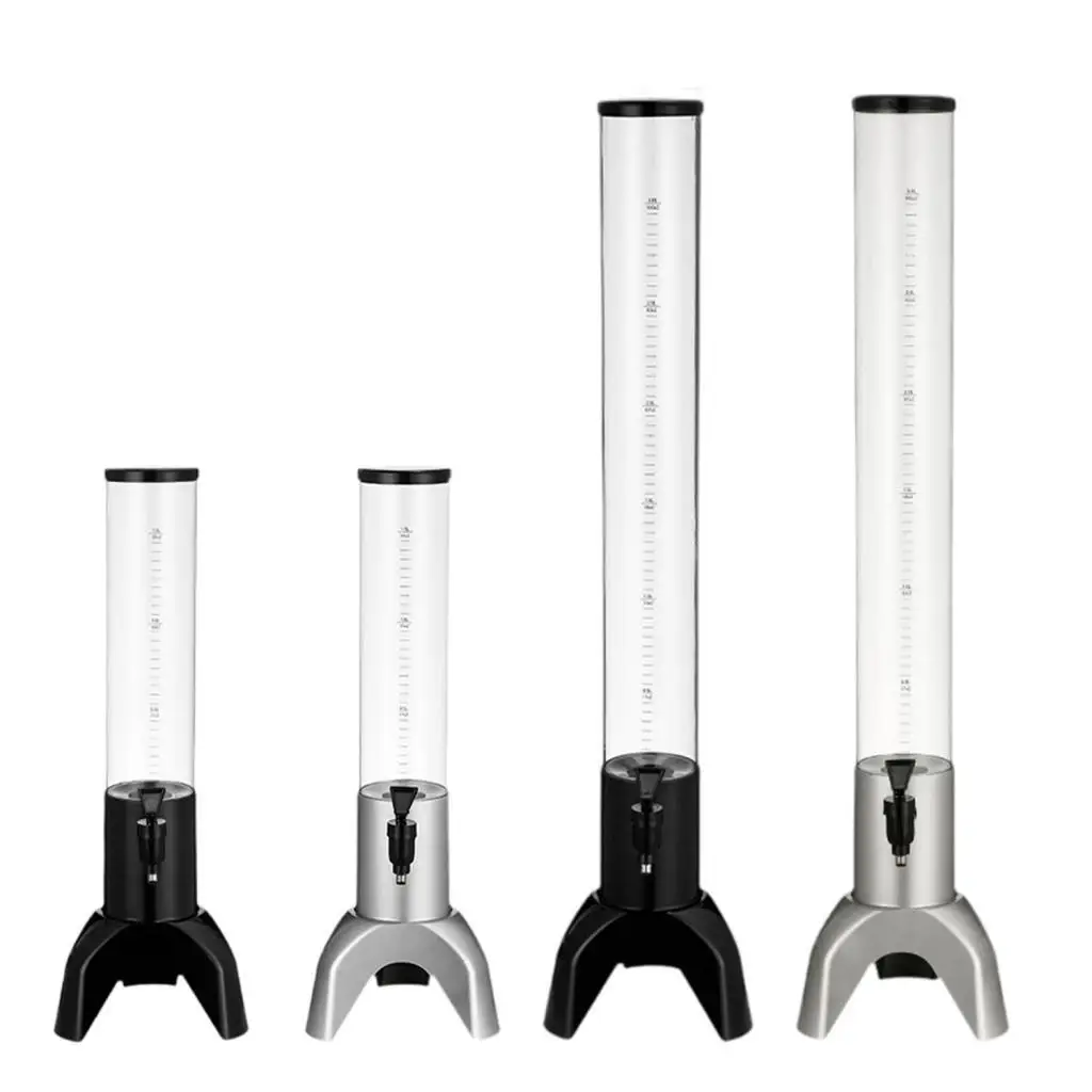 Mimosa Tower Dispenser Clearly Visible Convenient Easy to Clean Tabletop Beer Dispenser for Bar Cafes Home Restaurants Iced Tea