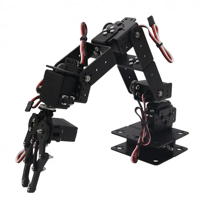 Aluminium Robot 6 DOF Arm Mechanical Robotic Arm Clamp Claw Mount Kit 29590