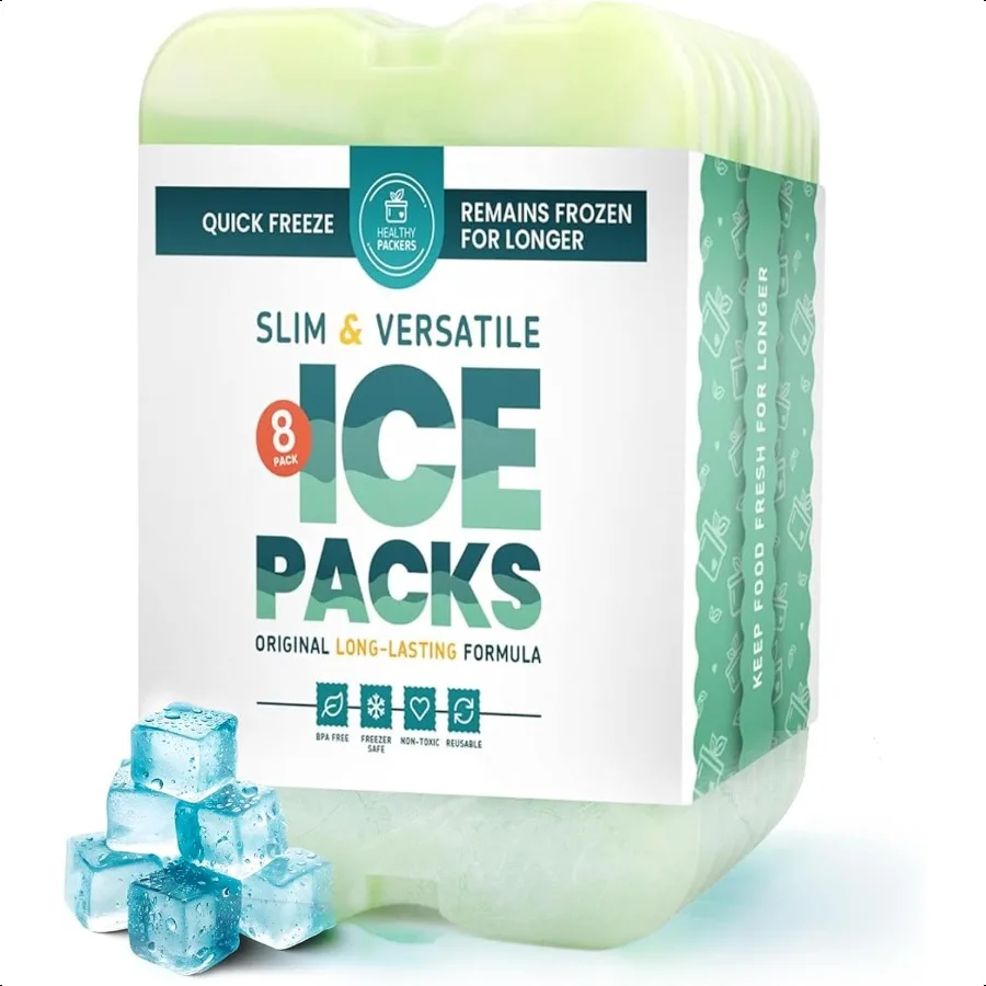 

Cool Pack Slim LongLasting Ice Packs Great for Coolers or Lunch Box