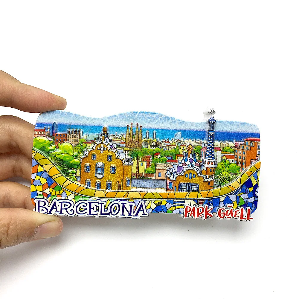 

‌Barcelona Park Guell Refrigerator Magnet Resin Material Magnetic Decoration Souvenir‌
