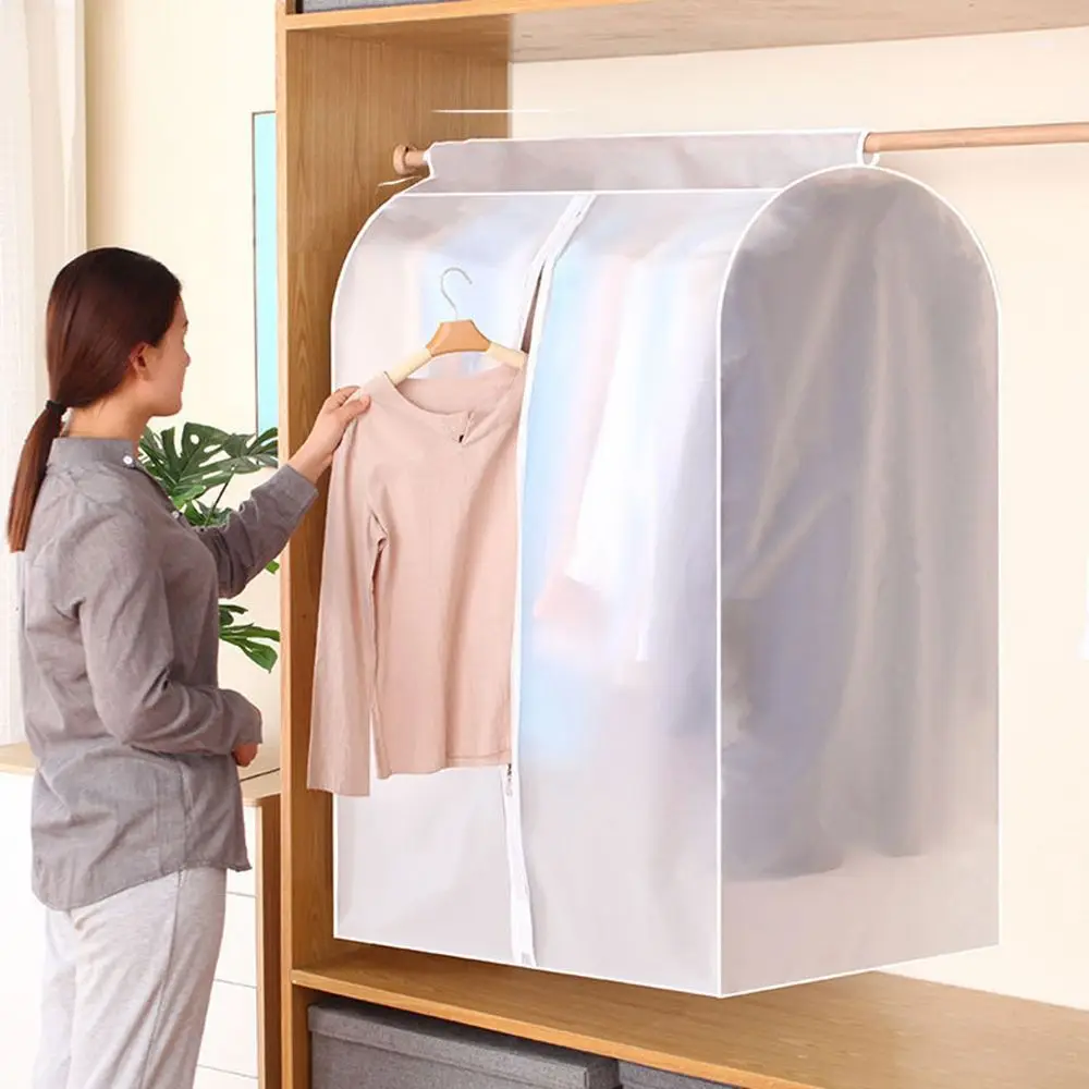 Hanging Portable Home Garment Dress Suit Bag Storage Bags Clothes Organizer Dust Covers Clothing Cover