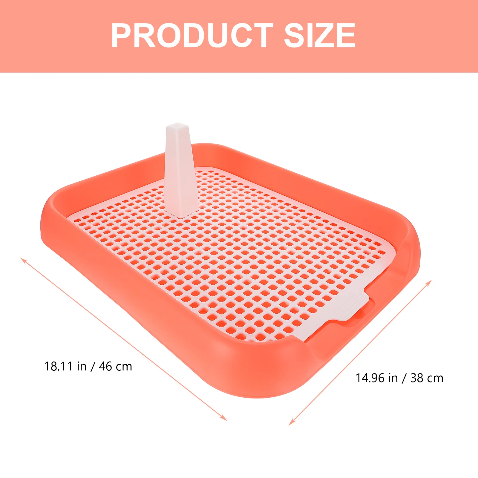 

Pet Toilet Train Potty Plastic Puppy Toilet Anti-Slip Design for Indoor Use and Easy Cleaning Indoor Dog Potties