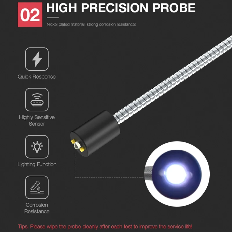 BF100 السيارات سائل الفرامل تستر الرقمية سيارة الفرامل النفط اختبار أداة ل DOT3/DOT4/DOT5.1 السيارات النفط جودة اقلام الفحص مؤشر LED #2