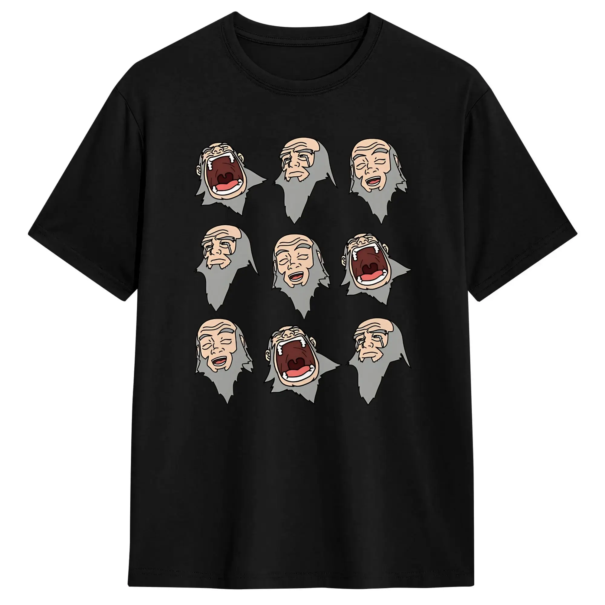Men's Singing Iroh Avatars Airbender T-Shirts Cotton Top Tees Summer Vintage Short Sleeves T Shirt O Neck Harajuku Casual Tshirt