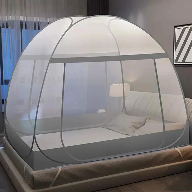 New Installation-free Yurt Mosquito Net Summer Foldable Portable Travel Anti-mosquito Small Tent Home Double Door Mosquito Net