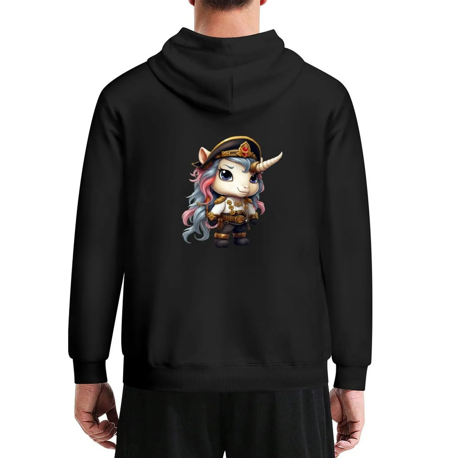

Kawaii Unicorn Pirate Hoodie hooded shirt aesthetic clothing korean clothes anime clothing men hoodie