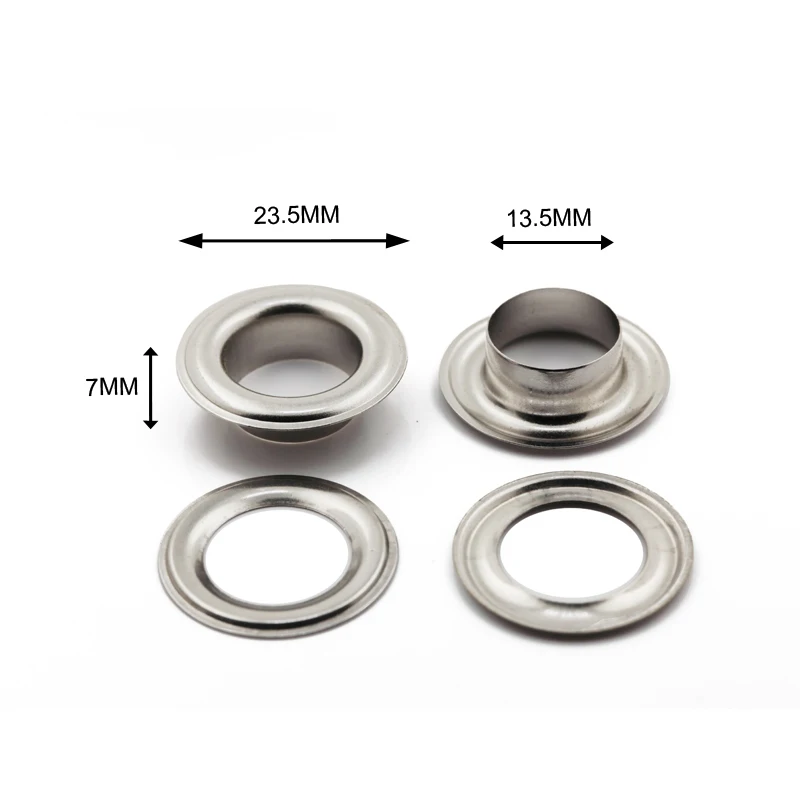 28 # 14mm colored eyelets for handbags, clothing accessories, and metal eyelets