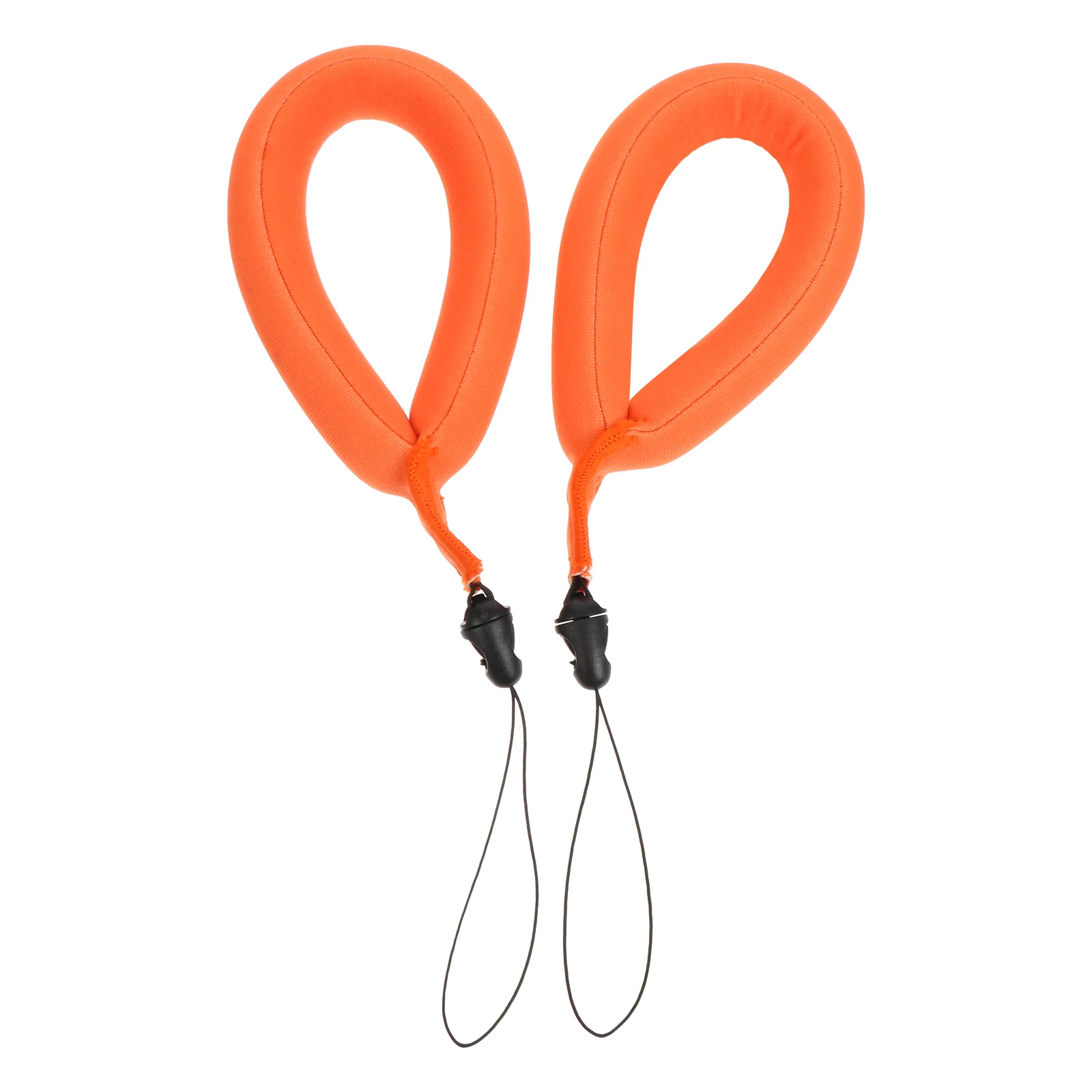 

2 PCS Wrist Straps Waterproof Buoyancy Belt Hand Lanyards Floats Wristband Wristlet Orange