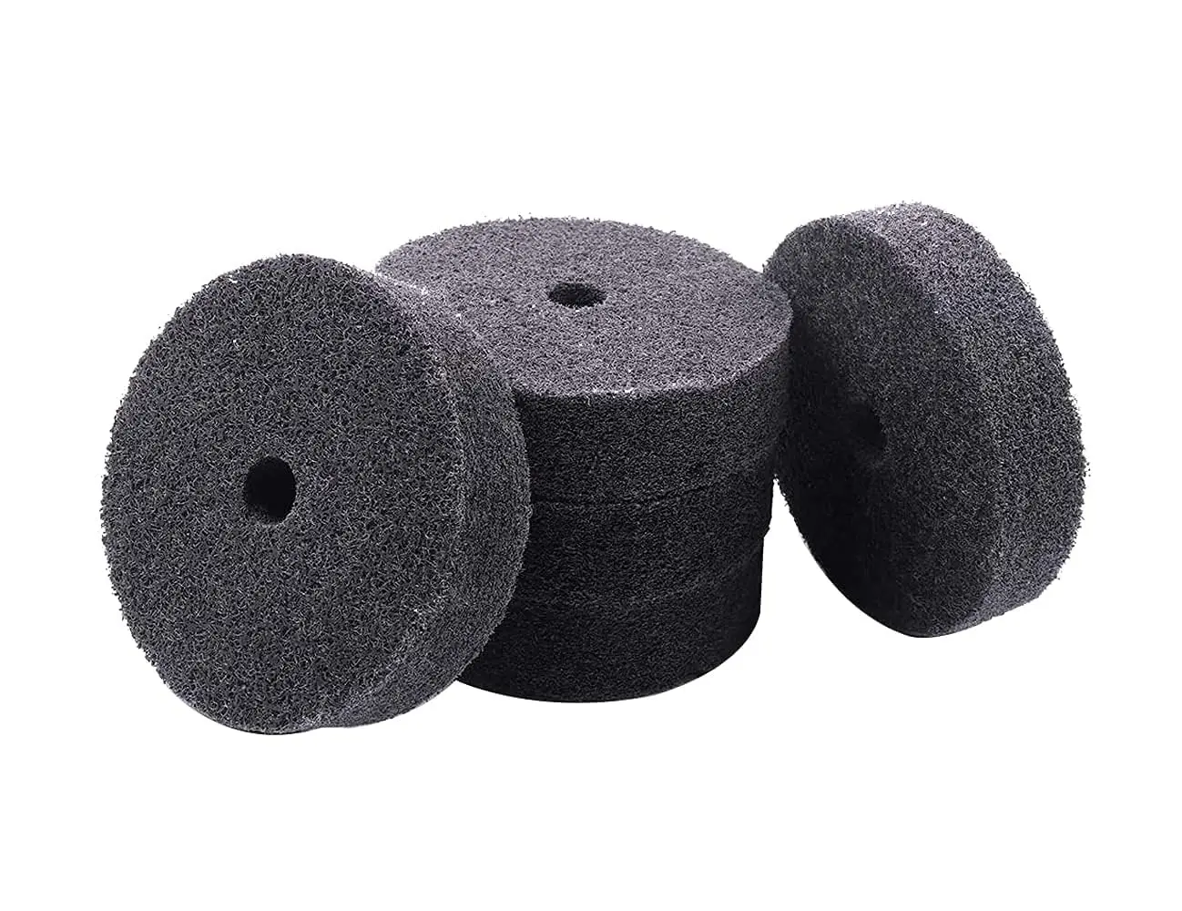 

1/5/10pcs Nylon Fiber Polishing Wheels, Non-woven Polishing Wheels, Metal Surface Finishing, Woodworking Polishing Tools