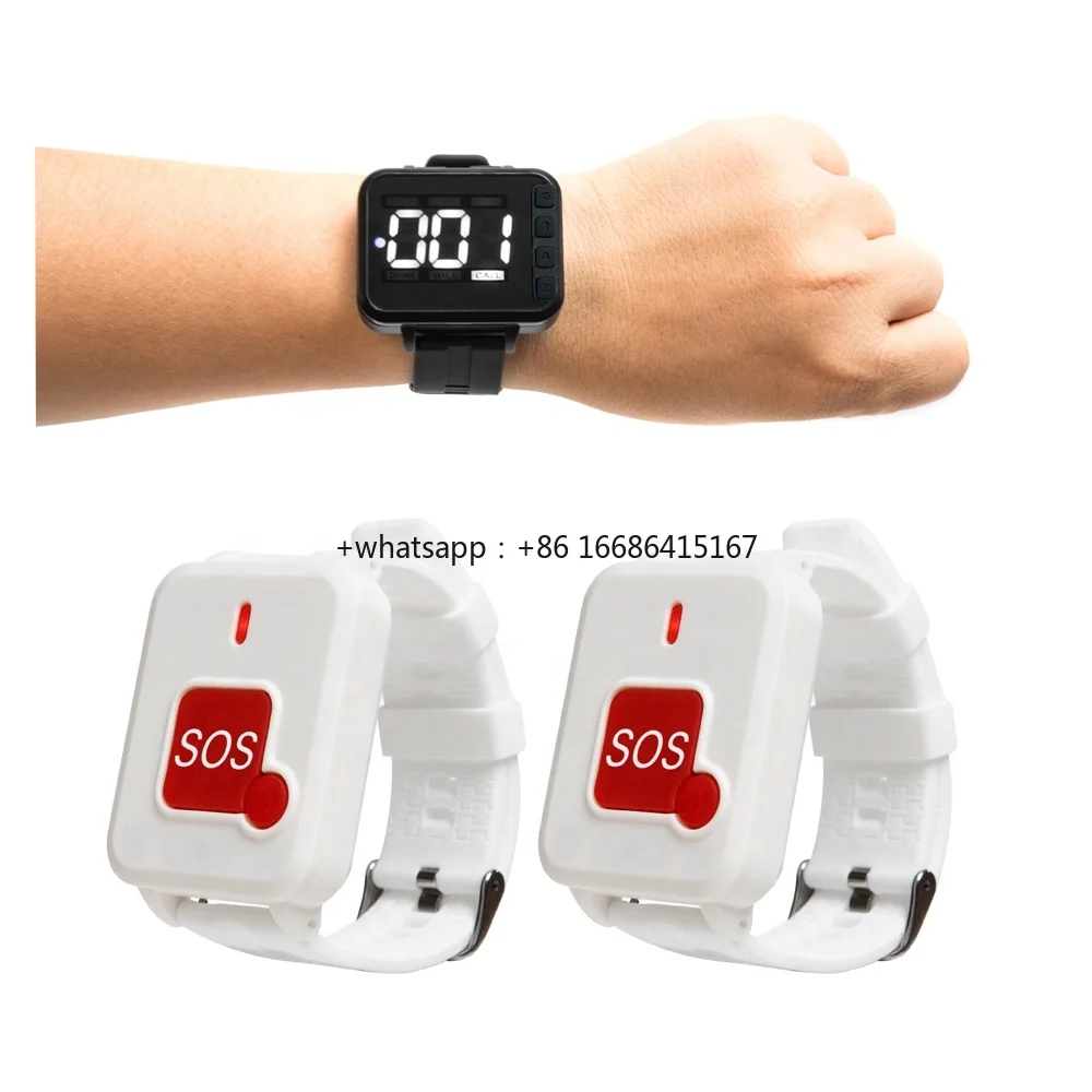 Wireless Hospital Emergency Pager Caregiver Call Bell Nursing Calling System For Home Care Elderly
