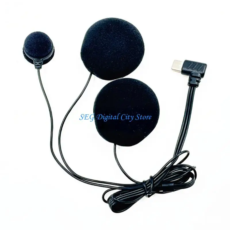 

U75B Noise Cancelling Helmet Microphone for Full Face Helmets with USB Type C Port Noise Cancellation