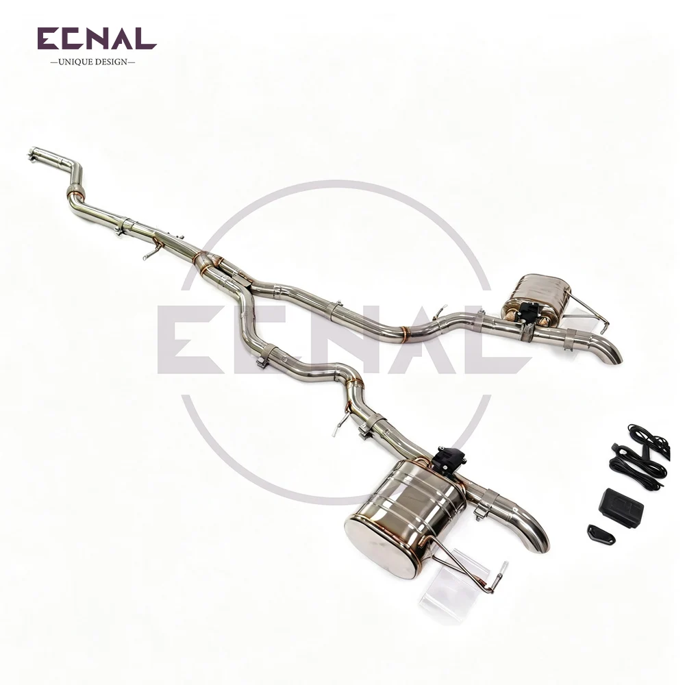 Ecnal Exhaust Catback Pipe with Valve Muffler for Land Rover Velar 2.0T High Quality SUS304 Car Sport Valved Exhaust System