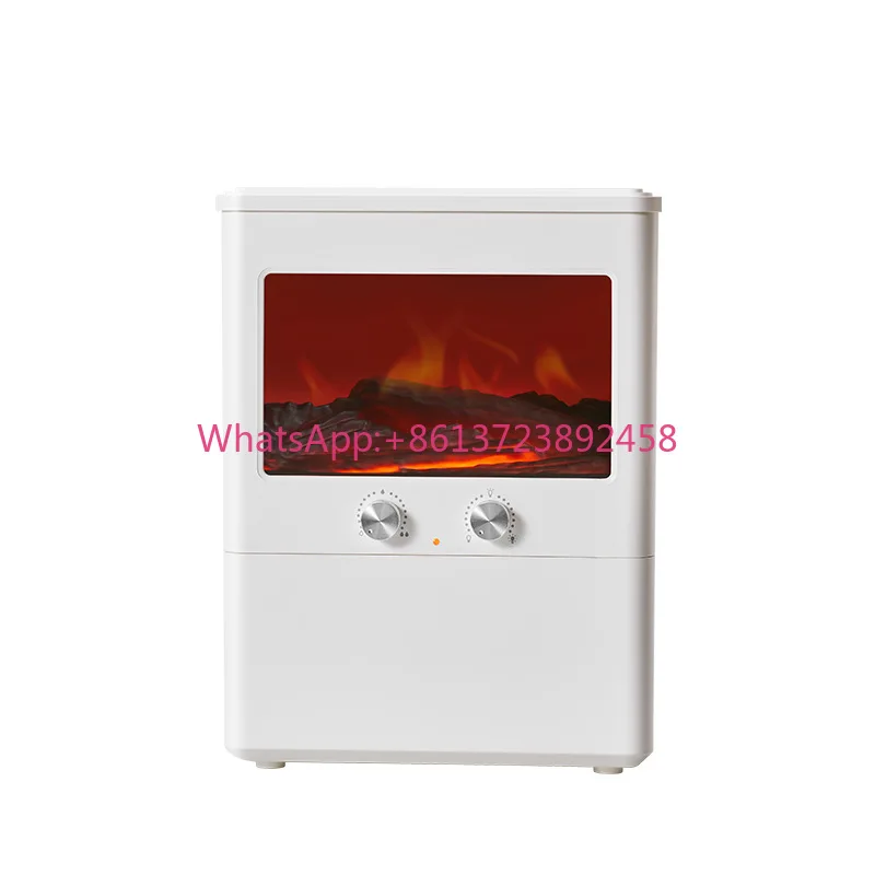 Realistic Flame Humidifier – Ultrasonic Cool Mist With LED Fire Effect, 3L Large Capacity, Quiet Operation For Bedroom/