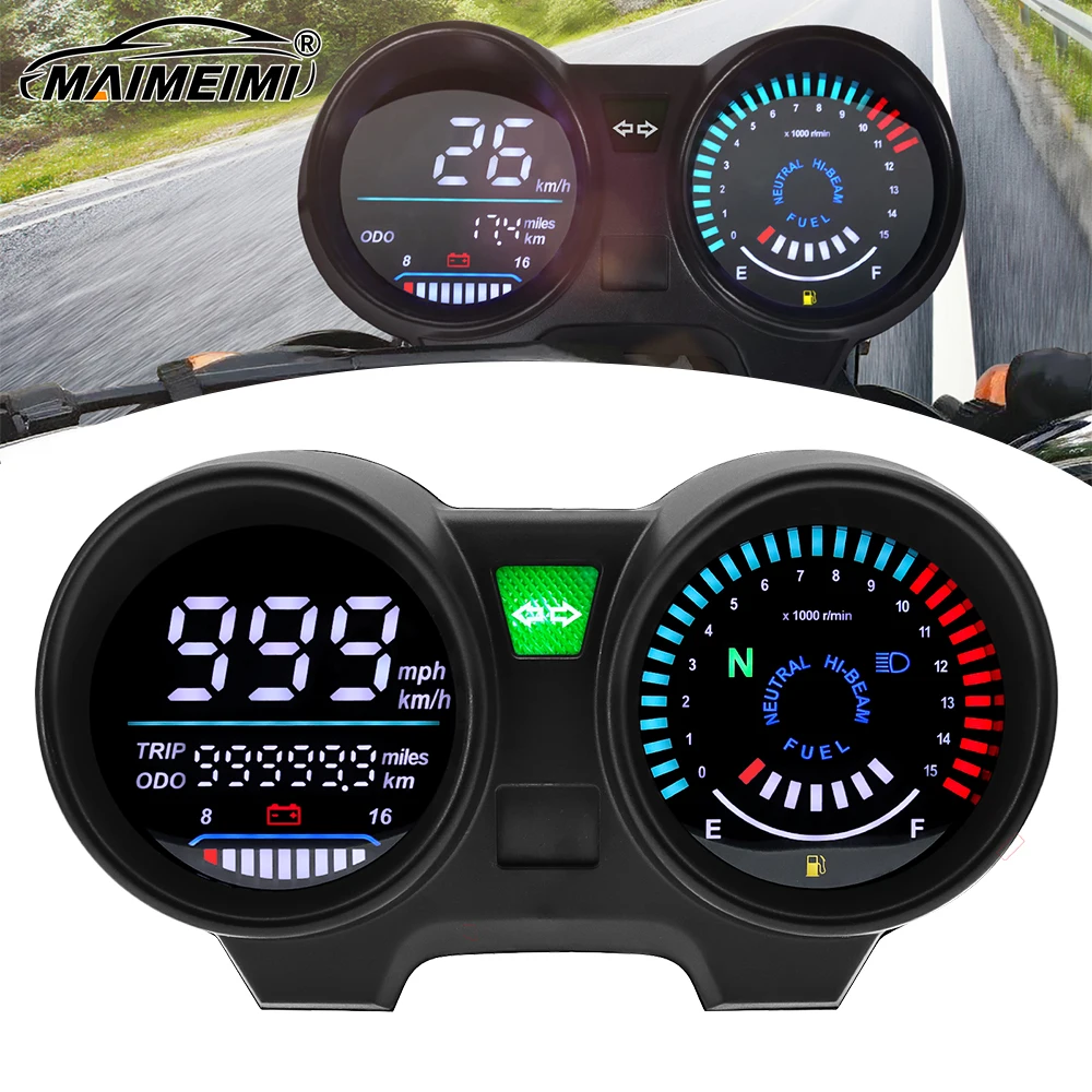 For TITAN 150 Honda CG150 Fan150 panel Digital Meter Speedometer RPM Meter LED Digital Dashboard Motorcycle Tachometer Odometer