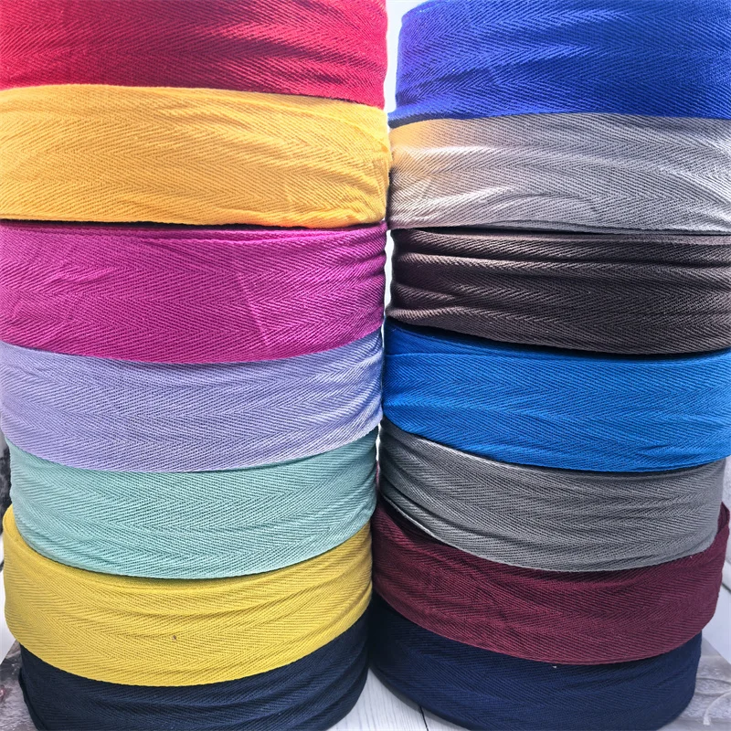 

50 ярдов, 4 см, высокая прочность, поясная сумка, лента, разноцветная, экологически чистая, 100% хлопковая лента, швейная лента, аксессуары для рукоделия «сделай сам»