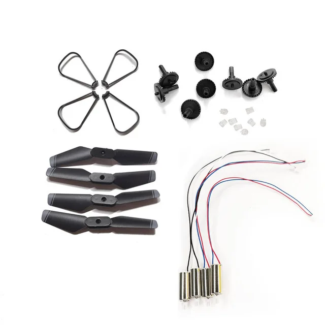 LSRC XT6 Drone LS-XT6 RC Quadcopter CW CCW Motor Engines Gears Propellers Protective Frames Parts Kit for D93 S171 MINI Dron