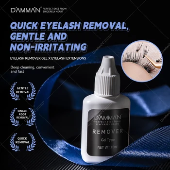 DAMMAN 그라프팅 속눈썹 익스텐션 접착제 크림 리무버, 비자극성 클리어 업 속눈썹 젤 리무버, 메이크업 도구용 접착제, 15g Best5 DAMMAN 그라프팅 속눈썹 익스텐션 접착제 크림 리무버, 비자극성 클리어 업 속눈썹 젤 리무버, 메이크업 도구용 접착제, 15g Best5