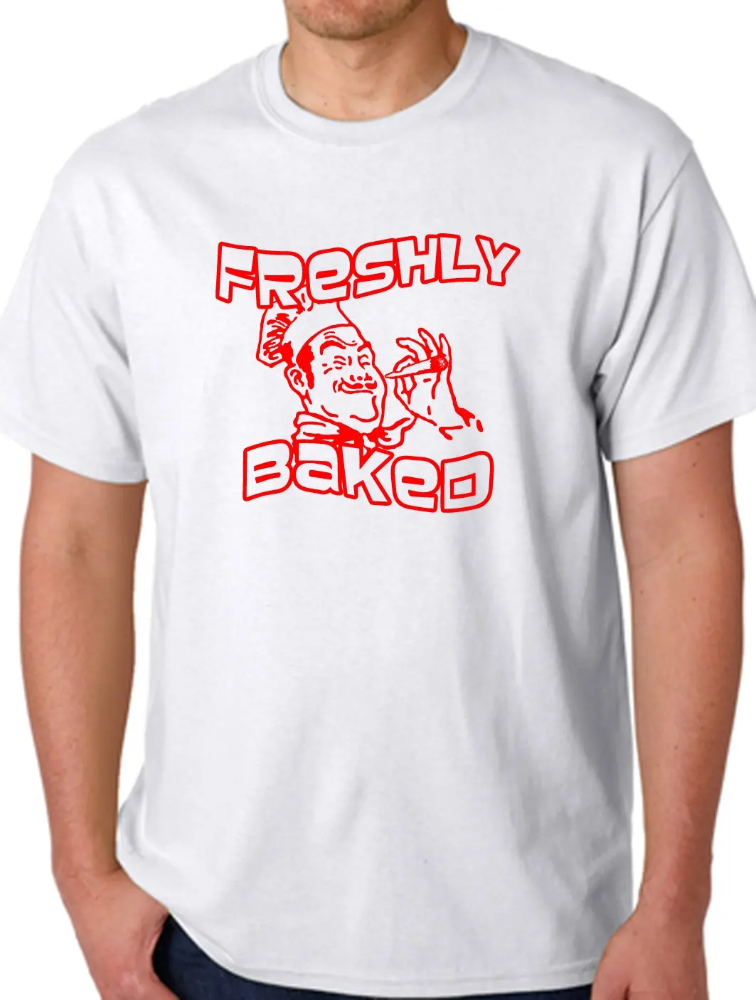 Funny T Shirt Freshly Baked Screen Printed Sizes S M L Xl