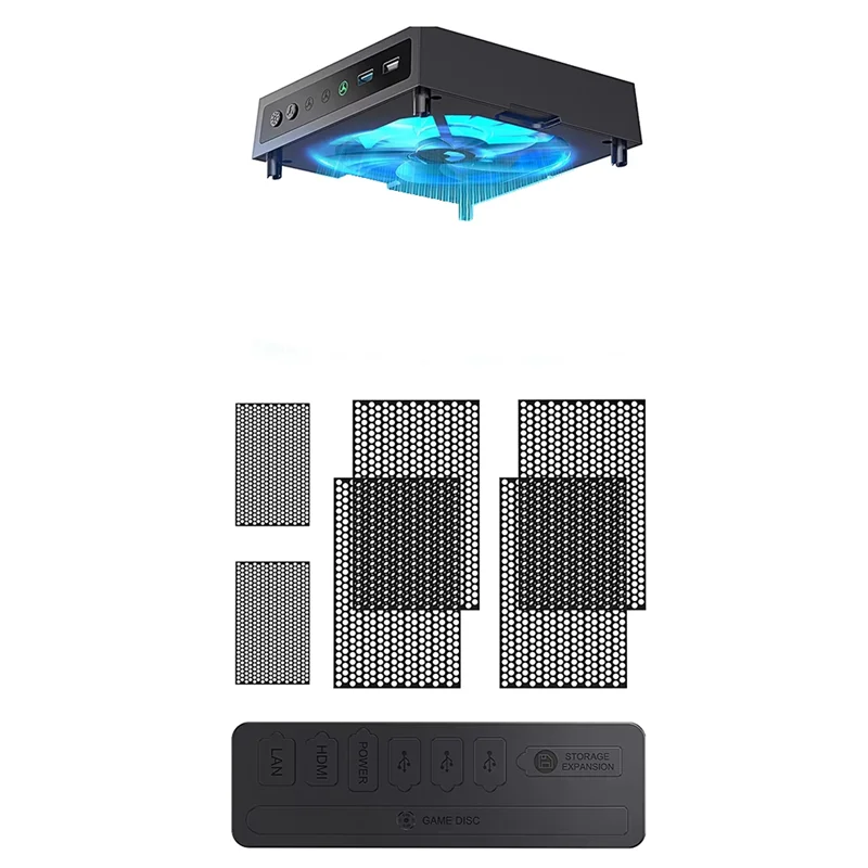 【Последняя ссылка!】Пыленепроницаемая конструкция с разноцветными световыми полосками, пылезащитными фильтрами и малошумящие верхние вентиляторы для серий