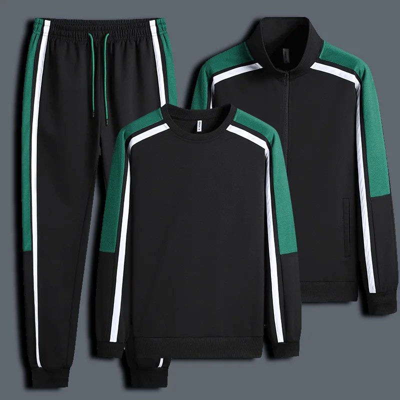 

Весенний комплект из двух предметов: повседневная спортивная одежда для мужчин и женщин, толстовка с длинным рукавом, куртка из полиэстера, для среднего возраста