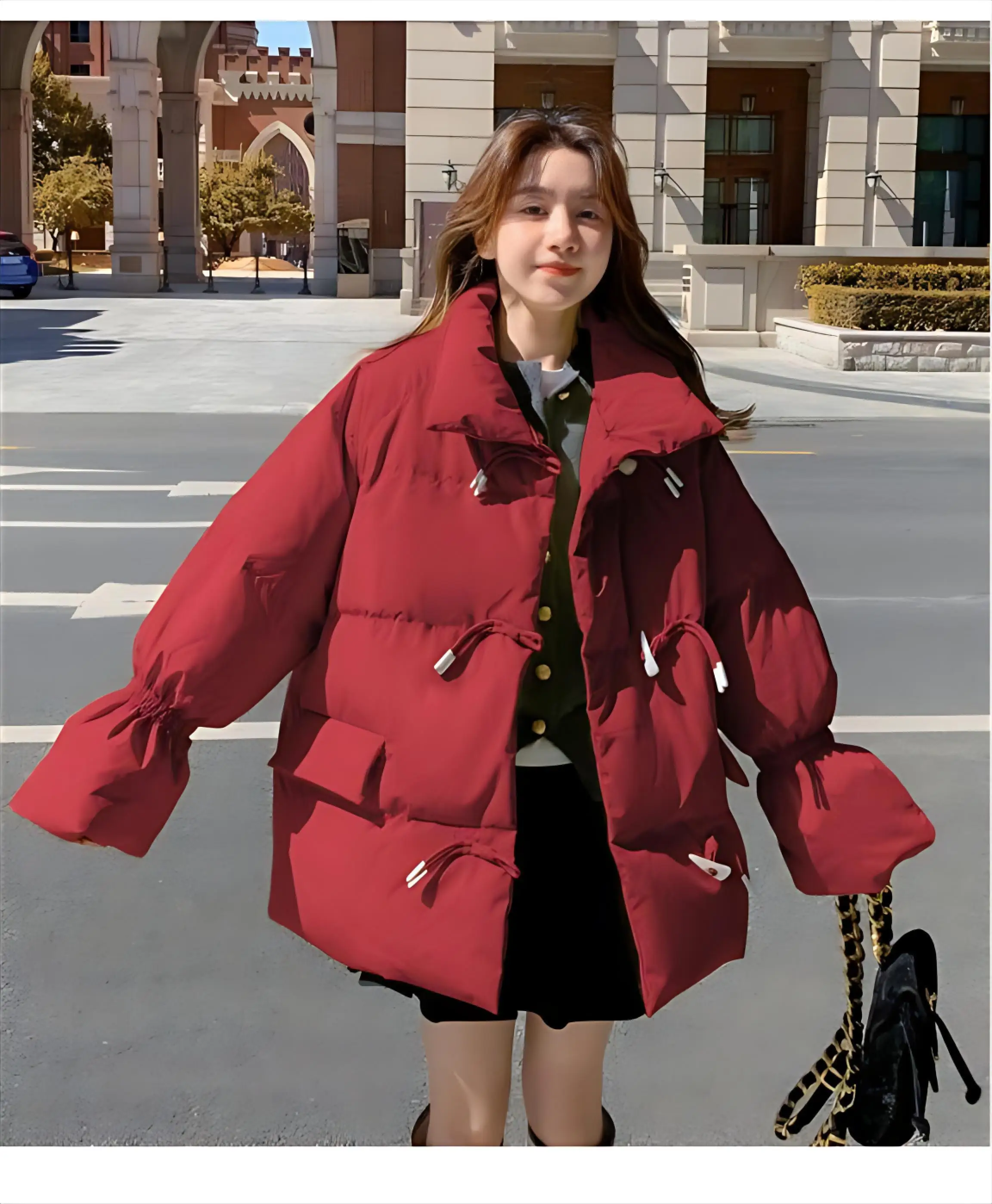 

Puffer Parkas Elegant Womens Slim Cut Tailored Fit Close Silhouette Narrow Design Body Contouring Form Fitting Shape Sleek Girls