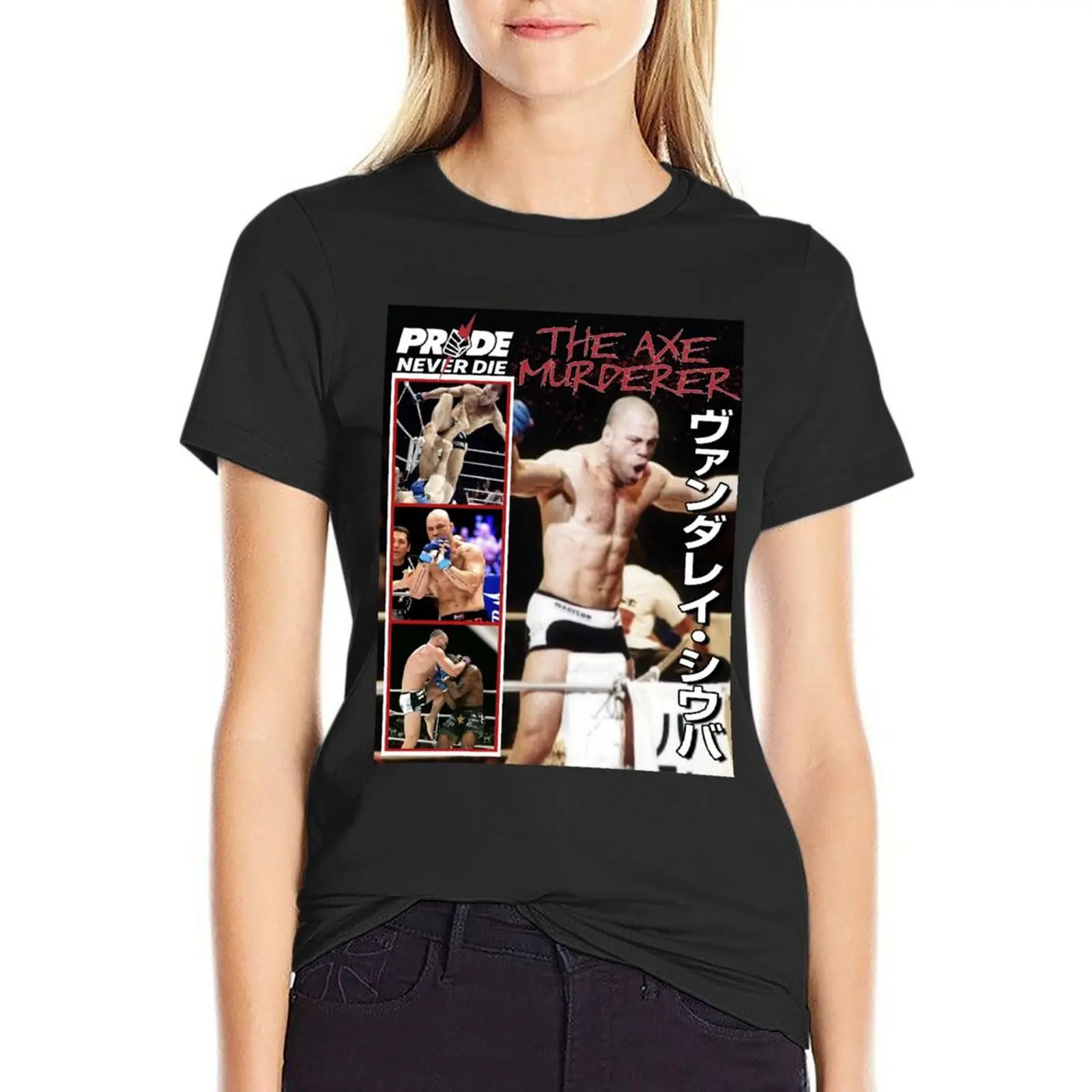 Wanderlei Silva Pride Never Die T-Shirt plus size tops summer clothes Women's clothing