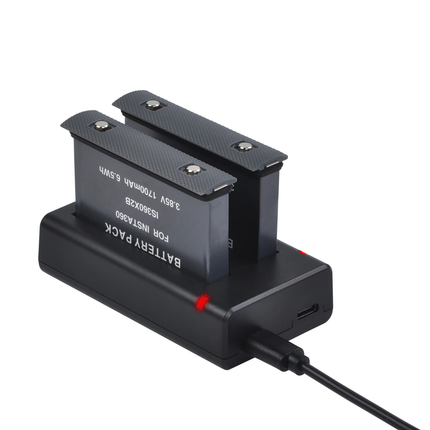 Bateria لبطارية Insta360 ONE X2 1800mAh + شاحن بديل لملحقات كاميرات Insta360 ONE X2 الأصلية