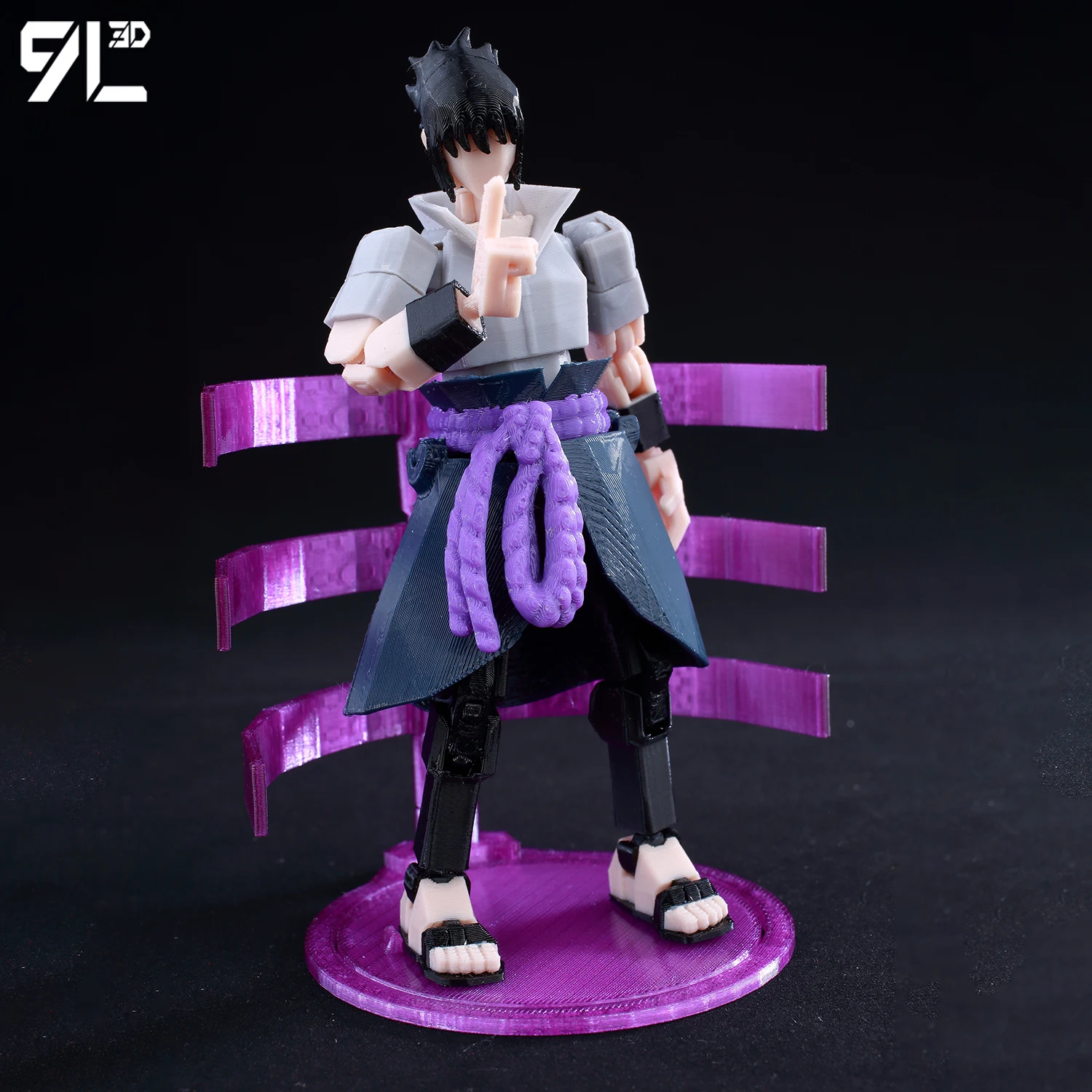 9L3D 럭키13 나루토 애니메이션 피규어 전신 가동 관절 디스플레이 마네킹 책상 사무실 장식 로봇 역할 놀이 피규어 장난감 선물 어린이