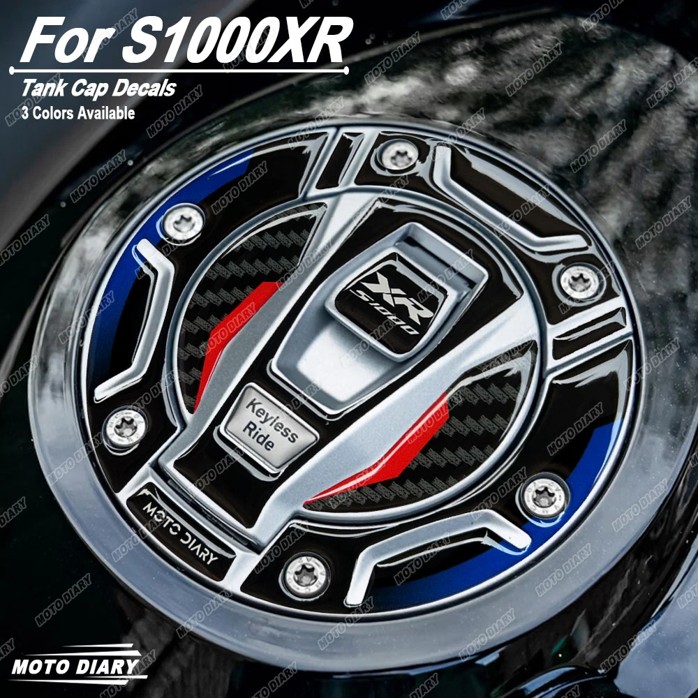 Motorcycle Fuel Tank Cap Sticker 3D Resin Gas Tank Protection Decals For S1000XR S 1000XR S1000 XR Triple Black 2025 2024