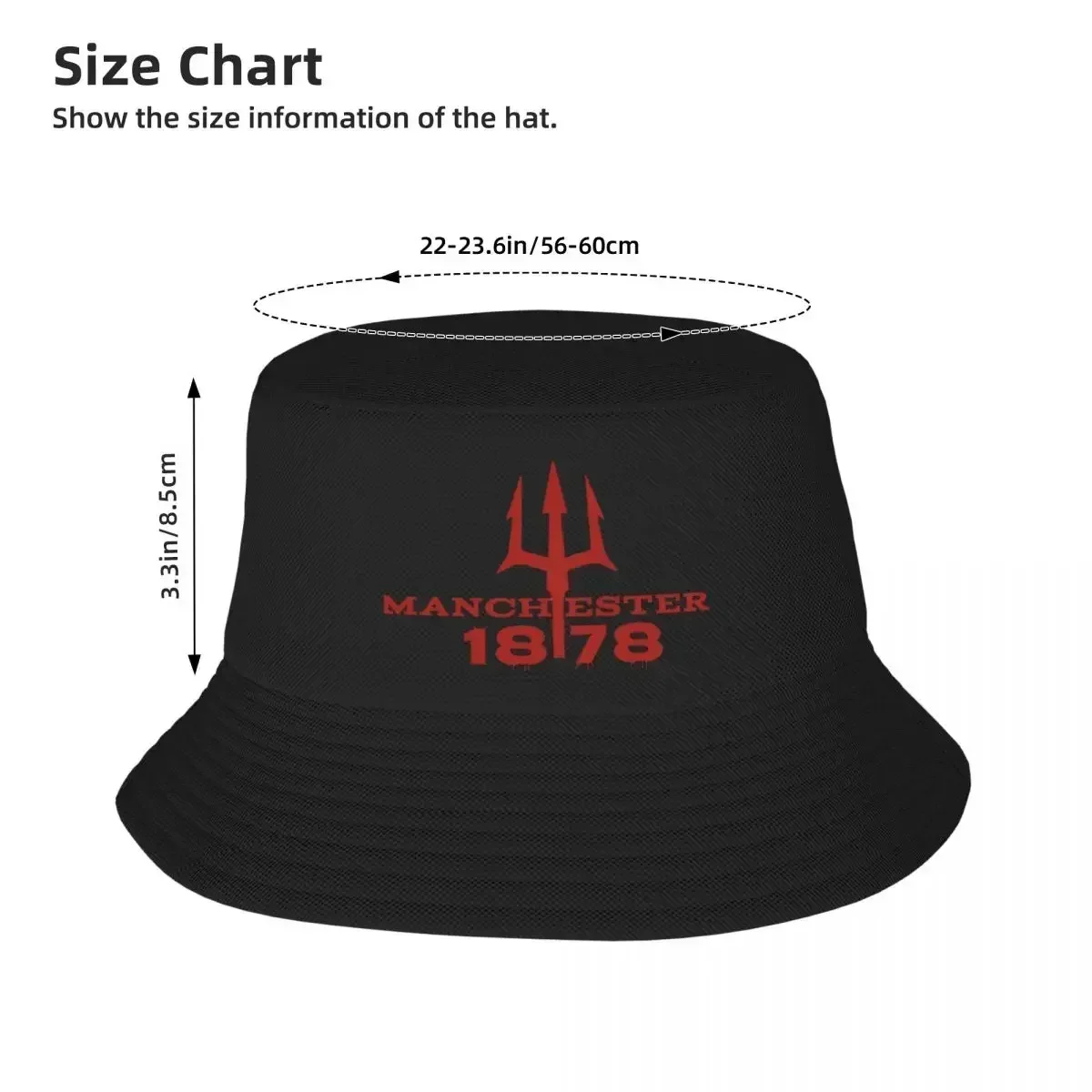 2026 Devils Of Manchester, Manchester Is Red Bucket Hats Panama Hat Children Bob  Outdoor Fisherman  For Summer Unisex Caps